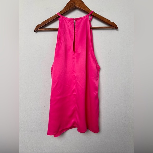 NWT BODEN Strappy Halterneck Satin Blouse Top in Watermelon Pink Size 10/Medium - Picture 8 of 15